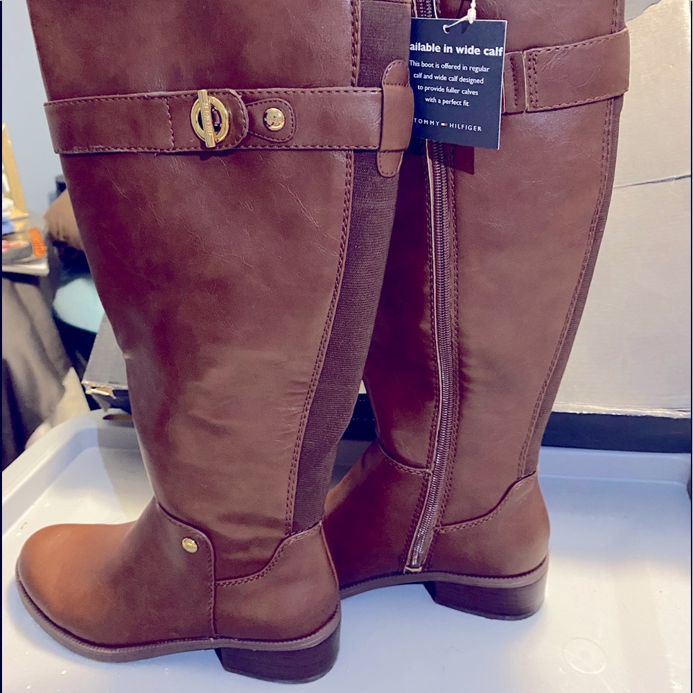 Tommy Hilfiger Women's Gallop2 Knee-High Riding Boots New! Size 6,5 Wide Calf